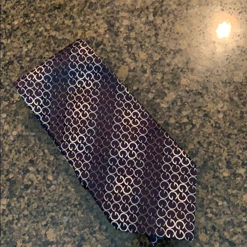 Men’s Gucci Silk Tie Blue - Picture 2 of 2